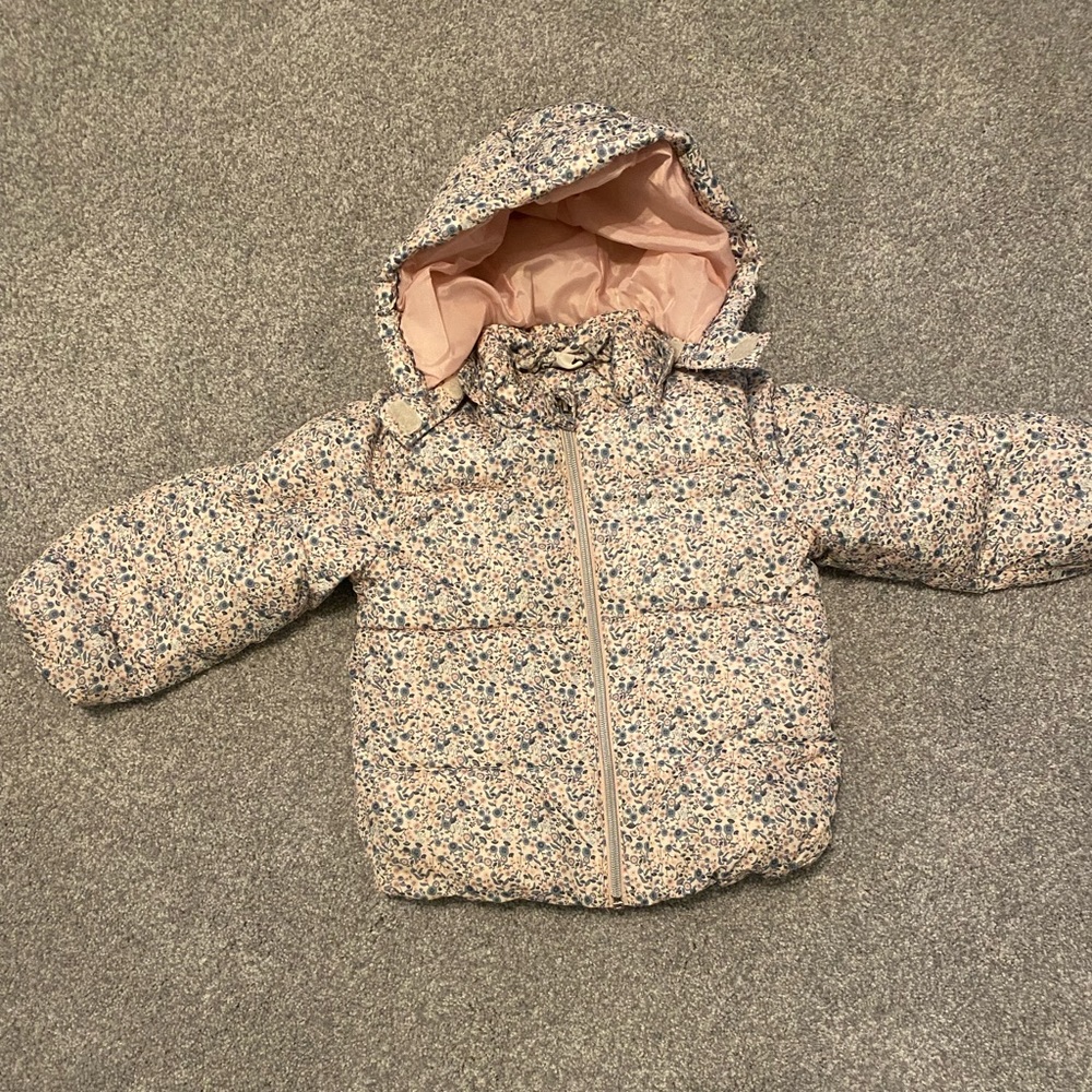 Floral Puffer Winter Jacket